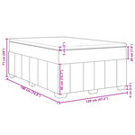 vidaXL Sommier à lattes de lit avec matelas crème 120x190 cm tissu