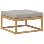 vidaXL Ensemble de canapés d'extérieur 8 pc Blanc et gris clair