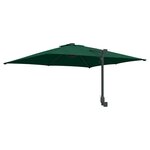 vidaXL Parasol de jardin Vert  Noir 248.5 x 247.5 x 160 cm
