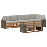 vidaXL Ensemble de canapés d'extérieur 8 pc Polyester