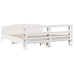 vidaXL Cadre de lit sans matelas blanc 180x200 cm bois massif de pin