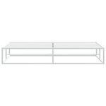 vidaXL Cadre de lit sans matelas blanc 200x200 cm métal