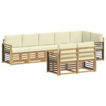 vidaXL Ensemble de canapés d'extérieur 8 pc Polyester