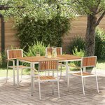 vidaXL Ensemble de salle à manger pour jardin 5 Pièces