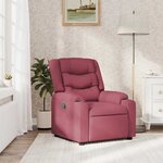 vidaXL Fauteuil inclinable Rouge bordeaux Tissu
