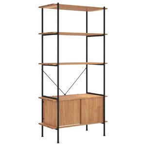 vidaXL Étagère à 5 niveaux armoire 80x40x163cm Acier bois d'ingénierie