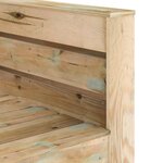 vidaXL Salon de jardin palette 2 Pièces Bois de pin imprégné