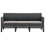 Salon de jardin meuble d'extérieur ensemble de mobilier 3 pièces avec coussins pp rotin anthracite 02_0015989