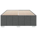 vidaXL Cadre de lit sans matelas gris foncé 140x200 cm tissu