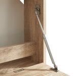 Bureau table poste de travail mural rabattable 48 x 83 x 48 cm effet chêne beige 03_0009061