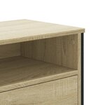 vidaXL Meuble TV chêne sonoma 122x34x41 cm bois d'ingénierie