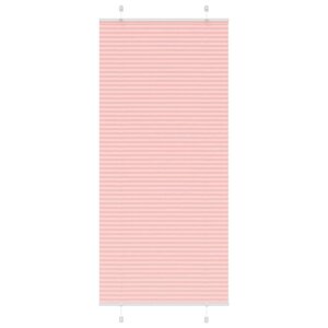 vidaXL Store plissé rose 100x200 cm largeur du tissu 99 4 cm polyester