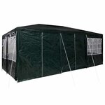 vidaXL Tente de fête Vert  Blanc 600 x 400 x 266 cm Polyester  Acier