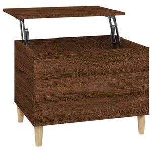 vidaXL Table basse Chêne marron 60x44 5x45 cm Bois d'ingénierie