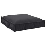 vidaXL Set de coussins de palette 2 Pièces Noir Tissu Oxford