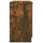 vidaXL Armoire de bain Chêne fumé 64 5x33 5x59 cm Bois d'ingénierie
