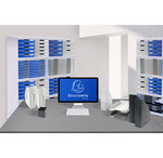 Porte-revues Mag-cube Office - Blanc - X 6 - Exacompta