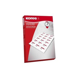 Kores etiquette universelle, 105 x 148 mm, blanc ,400 étiquettes sur 100 feuilles a4