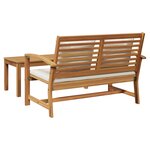 vidaXL Ensemble de canapé de jardin 2 Pièces Naturel Bois de teck solide