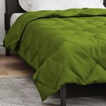 vidaXL Duvet d'été simple Vert 220 x 155 cm Microfibre