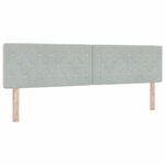 lit box spring vidaXL avec matelas gris clair 180x200 cm en velours