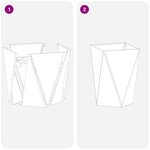 vidaXL Jardinière 2 Pièces Anthracite 50 x 50 x 75 cm Acier