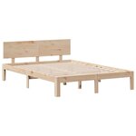 vidaXL Lit bibliothèque sans matelas 150x200 cm bois massif de pin