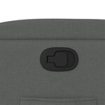 vidaXL Fauteuil inclinable en tissu gris foncé