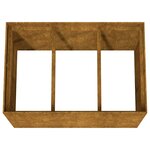 vidaXL Lit surélevé de jardin 120x80x80 cm acier corten