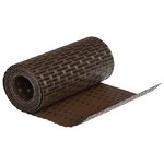 vidaXL Paravents de balcon 5 Pièces marron et noir 255x19cm résine tressé