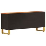 vidaXL Meuble TV marron et noir 100x33 5x46 cm bois massif de manguier