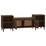 vidaXL Meuble TV Chêne marron 160x35x55 cm Bois d'ingénierie