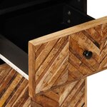 vidaXL Cabinet de salle de bain avec tiroir Marron 38 x 33 5 x 160 cm