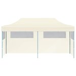 vidaXL Tente de réception pliable crème 3 x 6 m