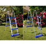 Piscine blanche avec cadre en acier diamètre 300 cm