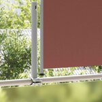 vidaXL Auvent latéral rétractable de patio 120x300 cm Marron