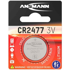 Pile Lithium CR2477  3 Volt  1.000 mAh ANSMANN