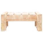 vidaXL Repose-pied palette de jardin bois