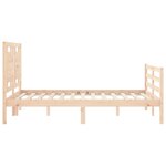 vidaXL Cadre de lit sans matelas 140x200 cm bois massif