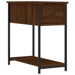 vidaXL Tables de chevet 2Pièces chêne marron 30x60x60cm bois d'ingénierie