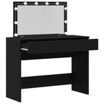 vidaXL Coiffeuse Chêne noir 100 x 40 x 120 cm Bois d'ingénierie