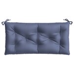 vidaXL Coussin de banc de jardin bleu marine 100x50x7 cm tissu oxford