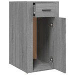 Armoire de bureau pratique avec rangement 40 x 49 x 75 cm en bois d'ingénierie sonoma gris 02_0048293