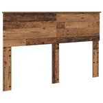 vidaXL Cadre de lit Bois ancien 140 x 190 cm Bois d'ingénierie