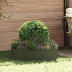 vidaXL Pots de jardin 5 Pièces Vert olive 80 x 80 x 20 cm Acier