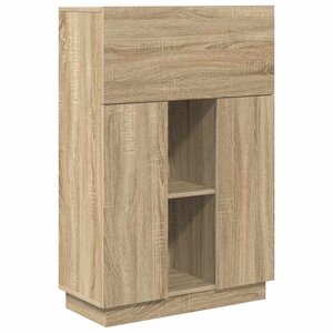 vidaXL Bureau Chêne sonoma 71 5 x 31 5 x 106 5 cm Bois d'ingénierie