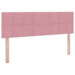 vidaXL Lit de Rangement avec matelas Rose 140 x 190 cm Velours