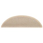 vidaXL Tapis d'escalier autocollants aspect sisal 15 Pièces 56x17x3 cm