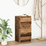 vidaXL Buffet vieux bois 37 5x35x76 cm bois d'ingénierie