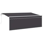 vidaXL Auvent Rétractable Anthracite 350 x 200 cm
